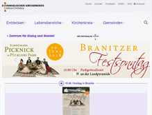 Tablet Screenshot of evkirchenkreis-cottbus.de